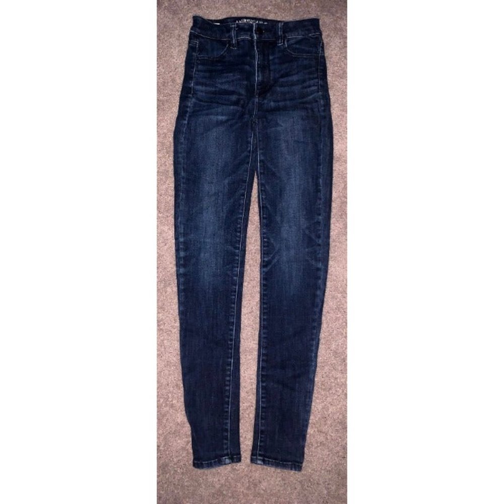 Women's AE Skinny Jeans - Dark Wash - 0L